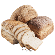 Bakkersbrood wit meerzaden, volkoren meerzaden of volkoren dubbel donker meerzaden